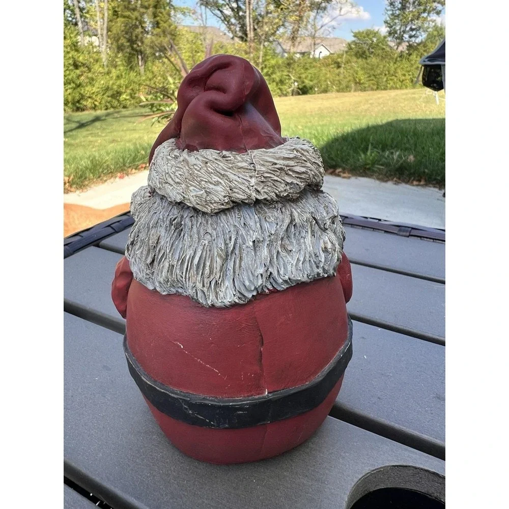 Vtg Hand Painted Santa Claus Resin Figurine 6